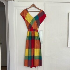 Colorful Striped Women's Dress